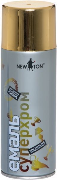 Эмаль аэрозольная Суперхром New Ton золотой 400 мл