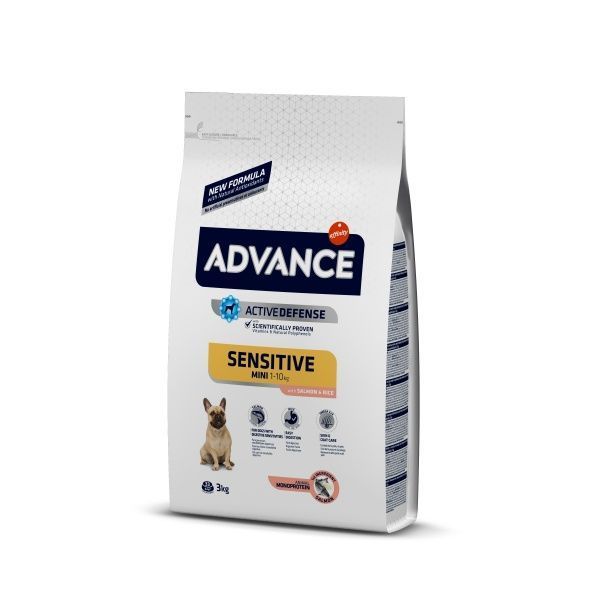 Корм Advance Mini Sensitive з лососем і рисом 3 кг