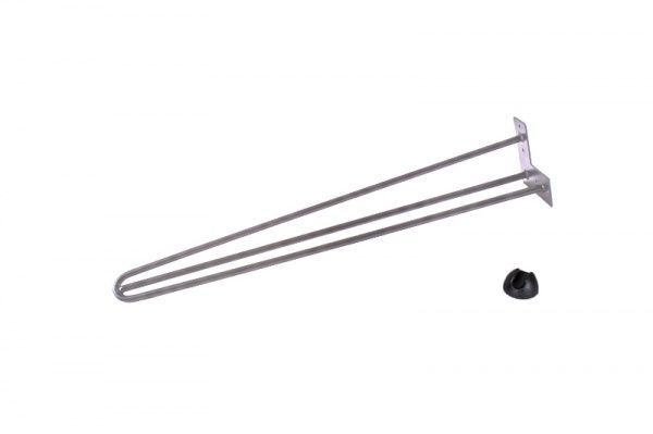 Меблева ніжка DC прутова d=12 мм з підніжкою Н=710 мм сіра 