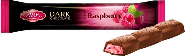 Шоколад АВК темний з малиновою начинкою 38 г (шоколад) 
