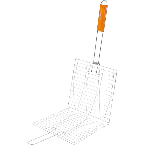 Решітка-гриль UP! (Underprice) для риби, хромована, 61х28х28cm, №671300