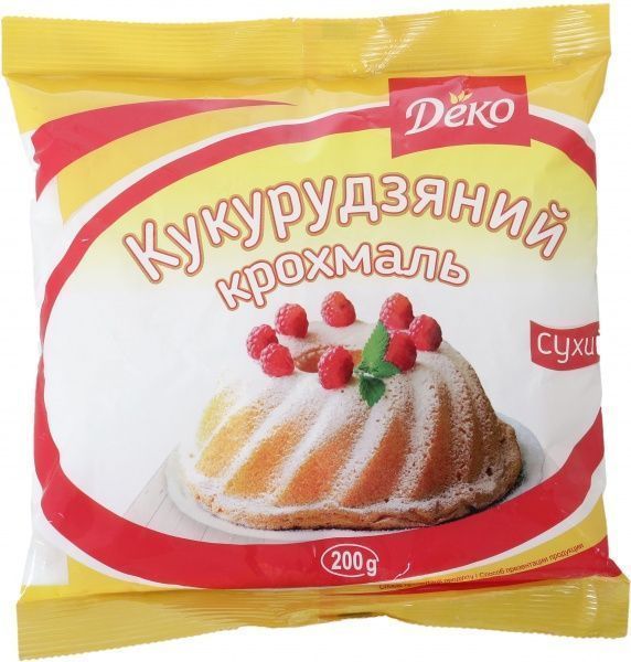 Крахмал кукурузный сухой 200 г Деко 