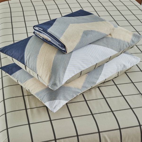 Комплект постільної білизни Gent сімейний синій La Nuit 