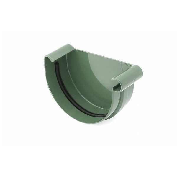Заглушка ринви права Bryza 125 мм зелений 