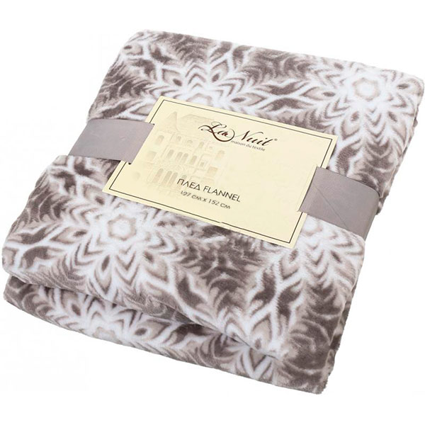 Плед La Nuit Flannel Grey Snow 127x152 см