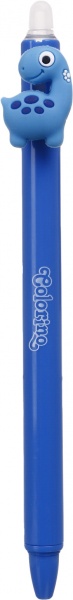Ручка Colorino Динозаври пиши-стирай синя 