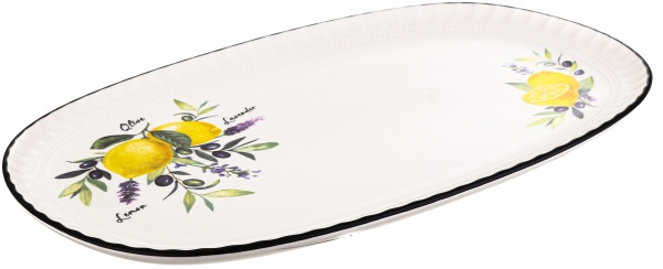 Блюдо овальне Lemons 36 см Fiora 