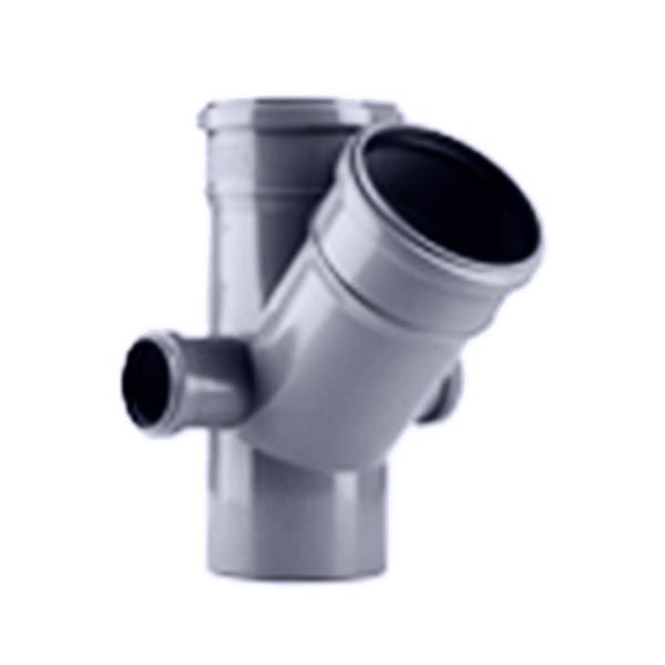 Хрестовина каналізаційна Європласт 110х110х50 мм 45° двостороння