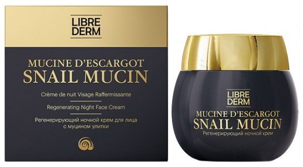 Крем для обличчя нічний Librederm з муцином равлика 50 мл