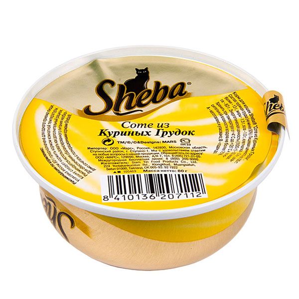 Корм Sheba соте з курячих грудок 80 г