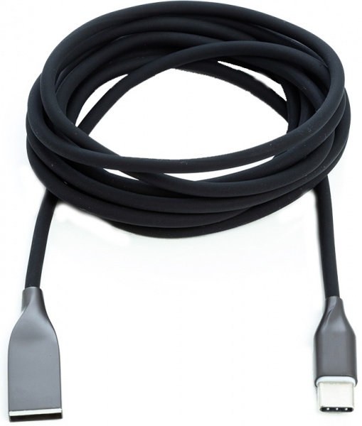 Кабель PowerPlant USB-подовжувач 2 м чорний (CA911257) 