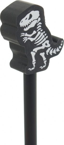 Олівець чорнографітний з гумкою Динозаври в асортименті