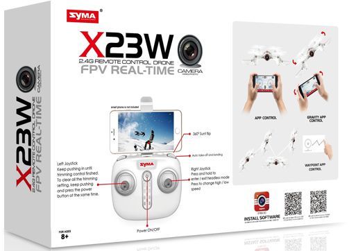 Квадрокоптер на р/у Syma 21 cм с FPV-камерой в ассортименте X23W