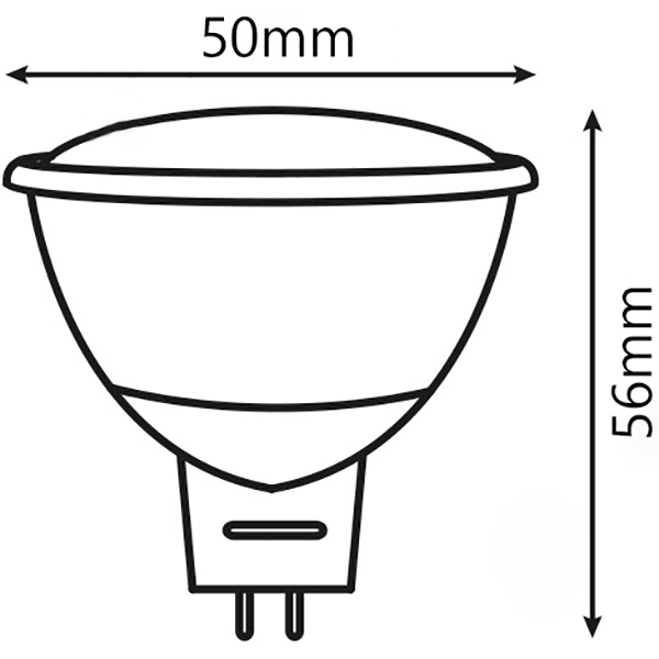 Лампа світлодіодна Hopfen 9 Вт MR16 матова GU5.3 220 В 3000 К 