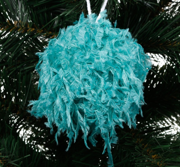 Шар новогодний Shunda пенопластиковый 80 мм тиффани SDA212980GR