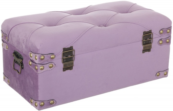 Скриня-пуф Велюр лавандовий 50х25х23 см 
