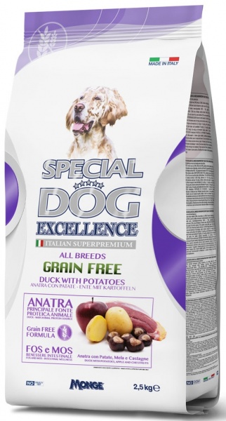 Корм сухой для взрослых собак для всех пород SPECIAL DOG EXCELLENCE All breeds 2,5 кг