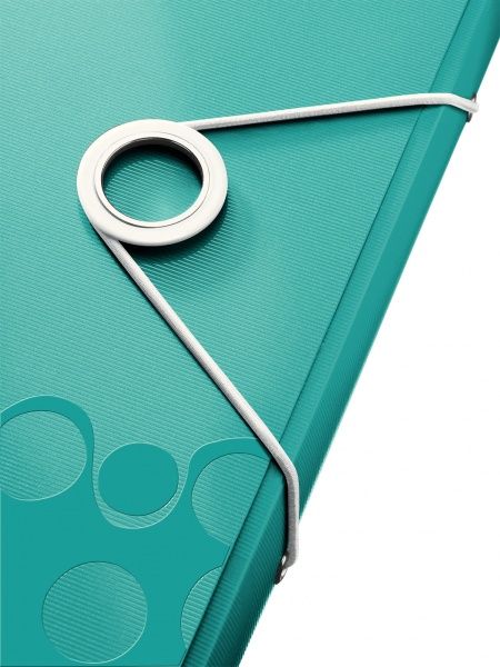 Папка с отделениями WOW A4 бирюзовый металлик 45890051 Leitz