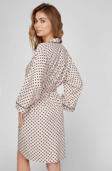 Халат домашній жіночий Naviale ROMANTIC DOTS LH561-01 р. L крем