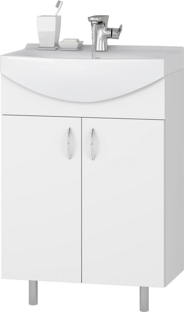 Тумба підлогова Water House Артік 60 біла під умивальник Cersania 60