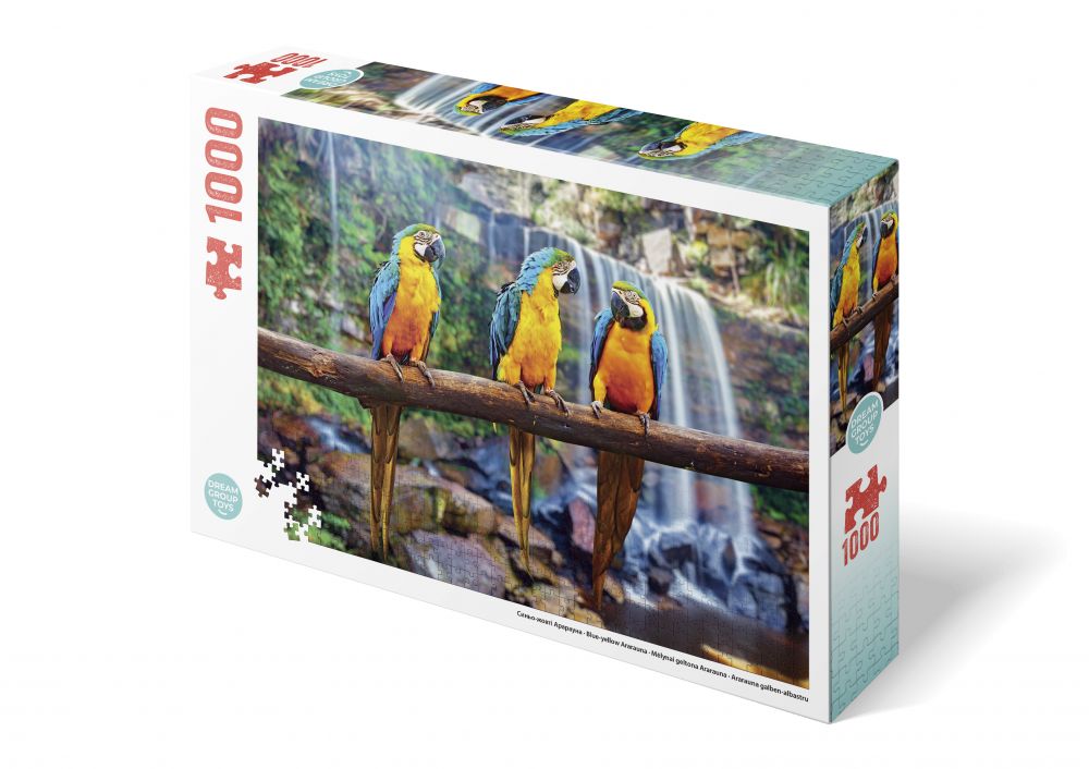 Пазл DGT Сине-желтые Арарауны 1000 элементов TRFL_B/ARA