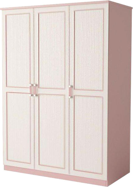 Шкаф для одежды Voyage VgC3-128 3-дверный розовый 