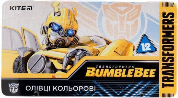 Карандаши цветные Transformers BumbleBee Movie TF19-058 12 шт. KITE