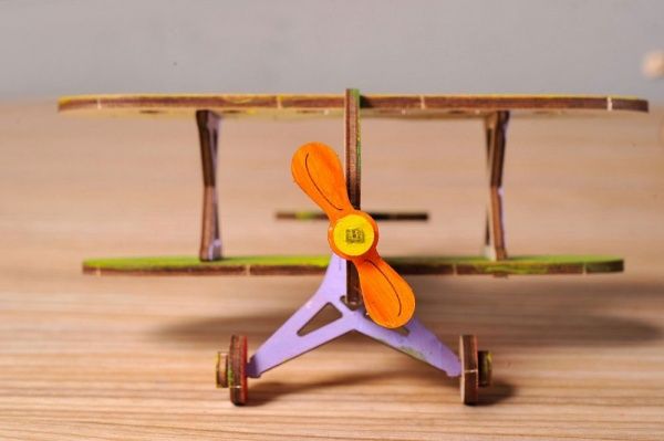 Раскраска UGEARS Биплан