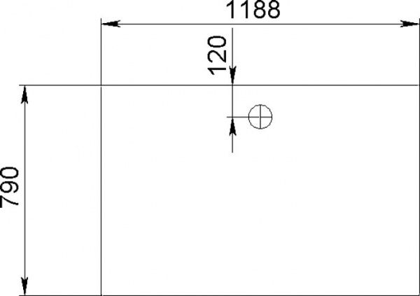 Піддон душовий EGO зі штучного мармуру LITE 120х80 см