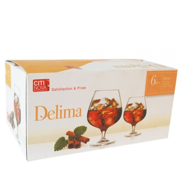 Набор бокалов для коньяка Delima 336 мл 6 шт. Super Value 