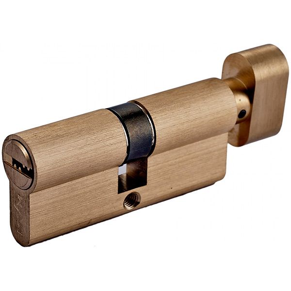 Циліндр MVM Р6Р 30x30 ключ-вороток 60 мм матова латунь