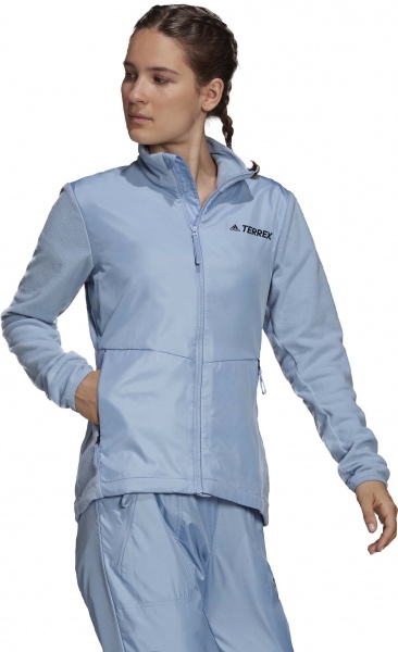 Джемпер Adidas W MT WINDFL JKT GQ2905 р. XS голубой