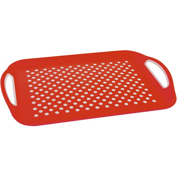 Таця Vetro Plus прямокутна червона