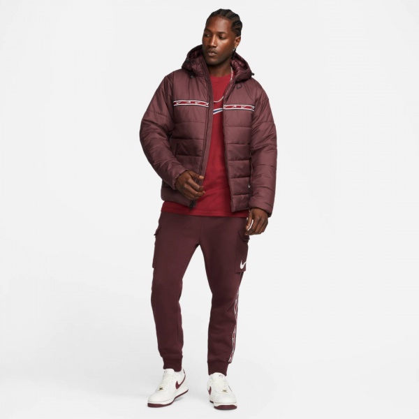 Пуховик Nike M NSW REPEAT SYN FILL JKT DX2037-652 р.XL бордовий
