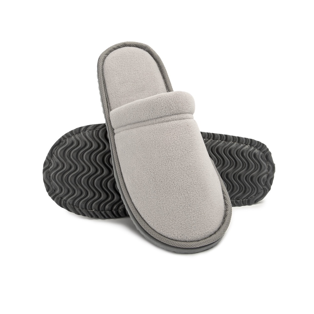 Тапки домашние Twins флис закрытые р.36/37 серый