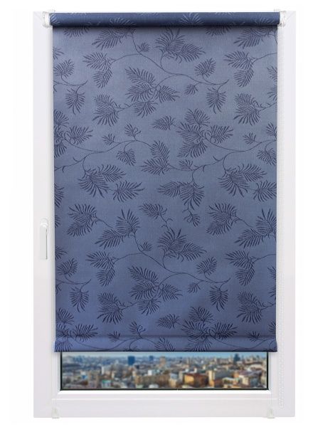 Ролета міні Delfa Престиж 43x170 см сиза 