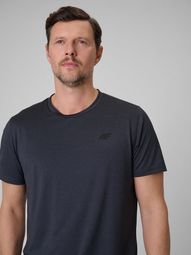 Футболка 4F TSHIRT FNK M2140 4FWSS26TFTSM2140-21M р.M сірий