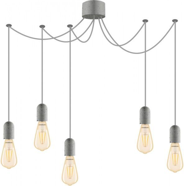 Люстра подвесная Светкомплект Loft Паук 11405 5x40 Вт E27 серый 