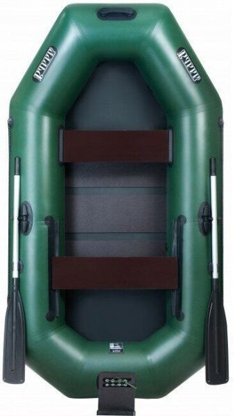 Човен надувний Ладья гребний ЛТ-250ЕСБТ зелений