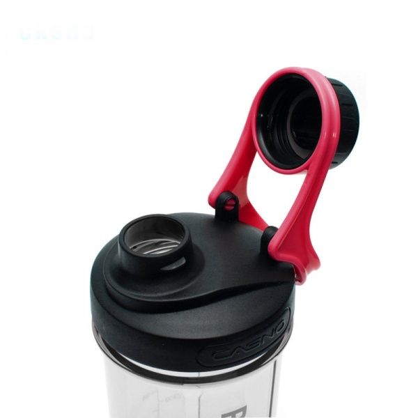 Шейкер з контейнером KXN-1199 600 мл серо-красный Casno