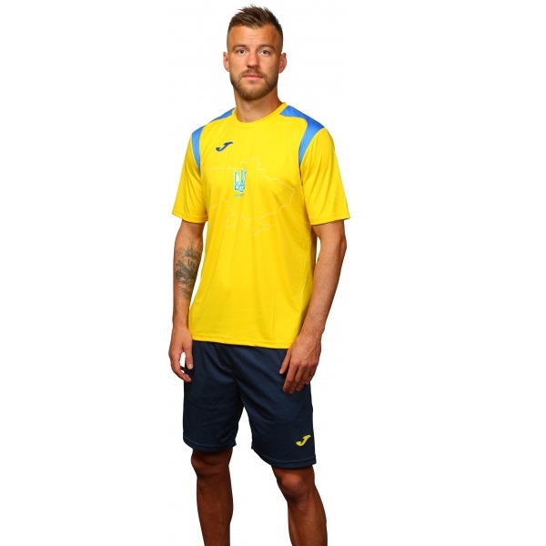 Футболка форми збірної України 2021 Joma Ukraine Official Replica T-shirt 101264.907 р.XS жовтий
