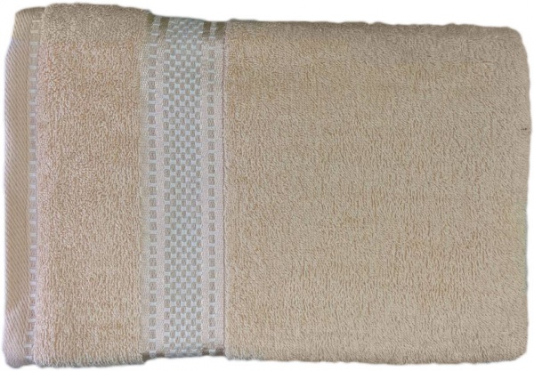 Рушник махровий 70x140 см кремовий Ideal 