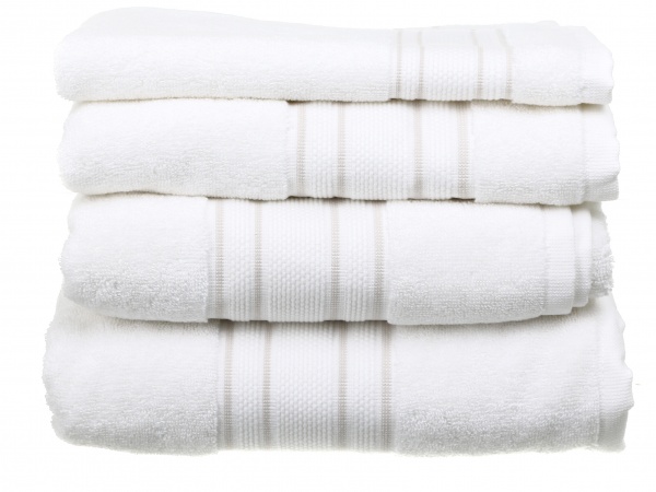 Полотенце Villa 70x140 см белый с бежевым Sous Dias 