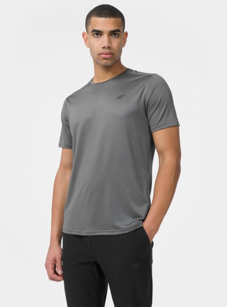 Футболка 4F TSHIRT FNK M493 4FSS23TFTSM493-25S р.S серый