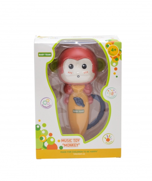 Іграшка музична Baby Team Мавпочка 8619