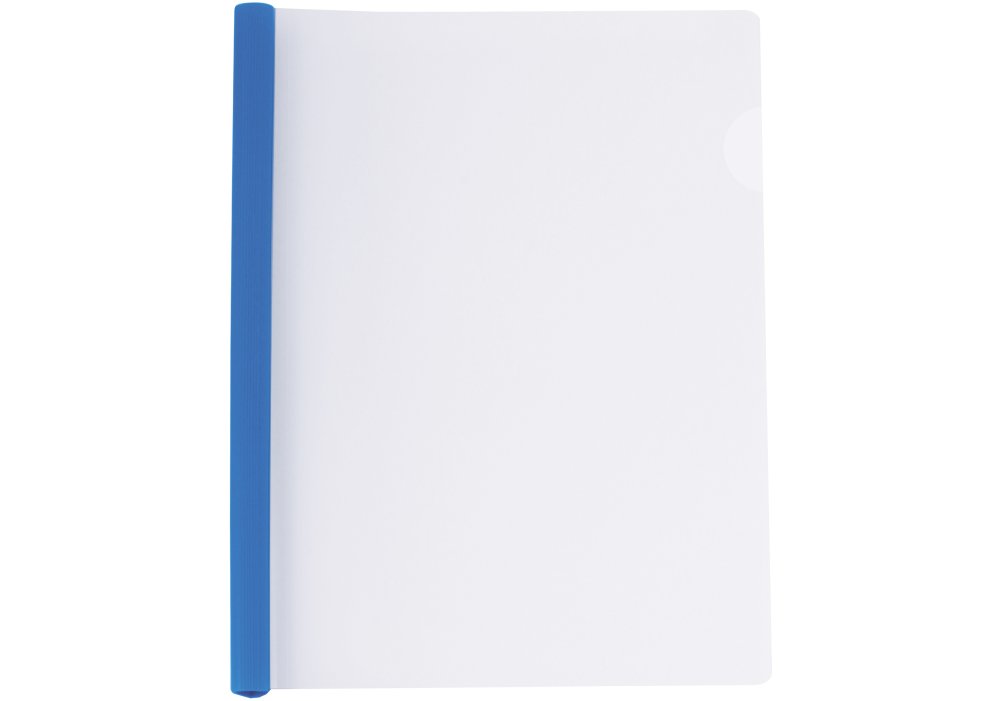 Папка с планкой-зажимом 6 мм (2-35 листов) синяя Economix E31204-02
