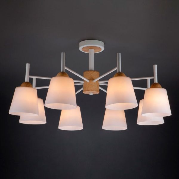 Люстра потолочная Strotskis Fresco 8x60 Вт E27 белый 70085/8 