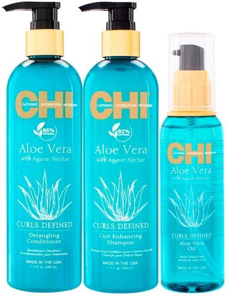 Подарунковий набір CHI Aloe Vera Curl Care Kit
