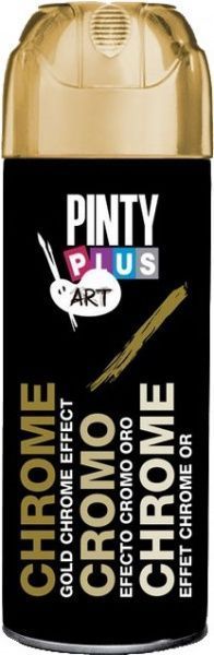 Краска аэрозольная хром-эффект золото 200 мл Art & Craft PINTYPLUS