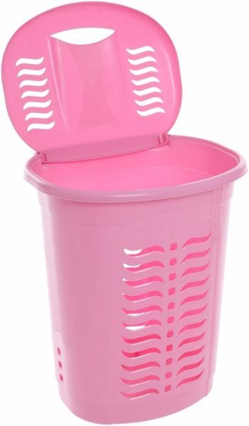 Кошик для білизни 42 л, рожева